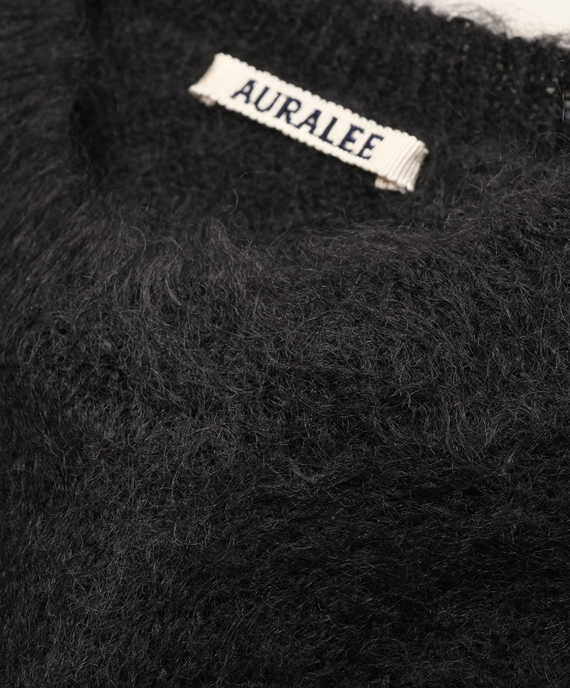 Brushed Super Kid Mohair Knit P/O Ink Black/インクブラック 3(MEN)