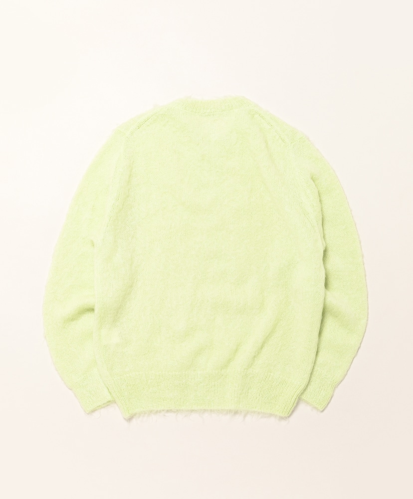 Brushed Super Kid Mohair Knit P/O Light Lime/ライトライム 3(MEN)