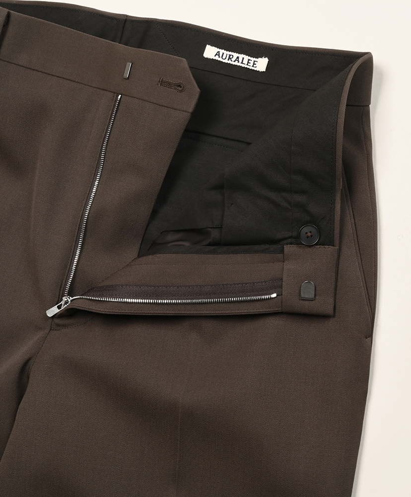 Light Wool Max Gabardine Slacks Dark Brown/ダークブラウン 3(MEN)