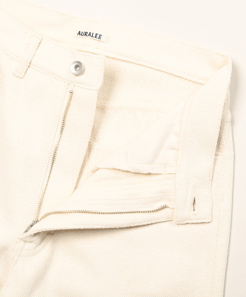 Silk Nep Denim 5P Wide Pants Ivory White/アイボリーホワイト 0(WOMEN)