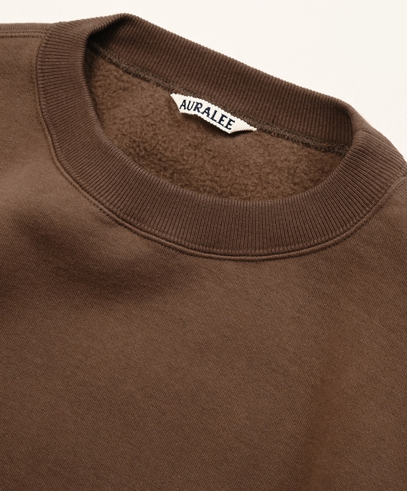 AURALEE 半袖スウェット ダークブラウン Smooth Soft Sweat P/O(3(MEN) Dark Brown/ダークブラウン): AURALEE