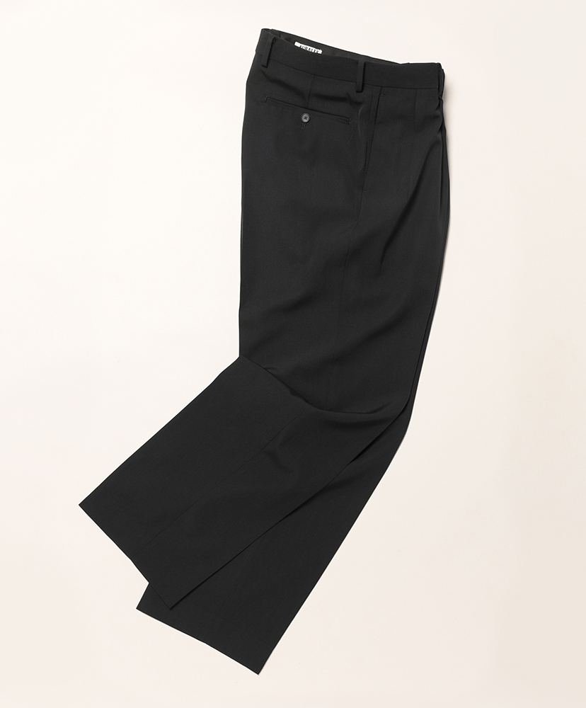 Light Wool Max Gabardine Two-Tuck Slacks Top Black/トップブラック 3(MEN)