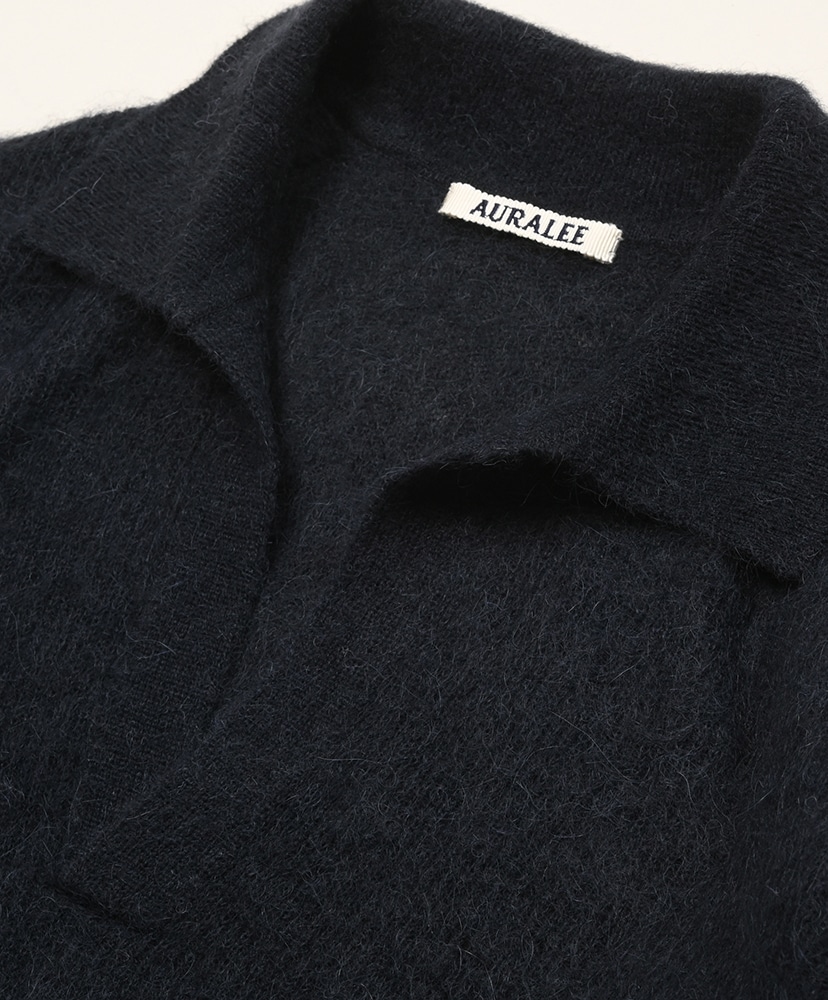 Baby Suri Alpaca Sheer Knit Skipper Polo Navy/ネイビー 0(WOMEN)