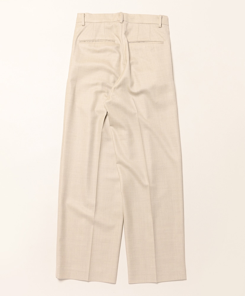 Super Light Wool Two-Tuck Slacks Top Beige/トップベージュ 0(WOMEN)