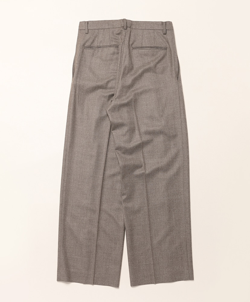 Super Light Wool Two-Tuck Slacks Top Brown/トップブラウン 1(WOMEN)