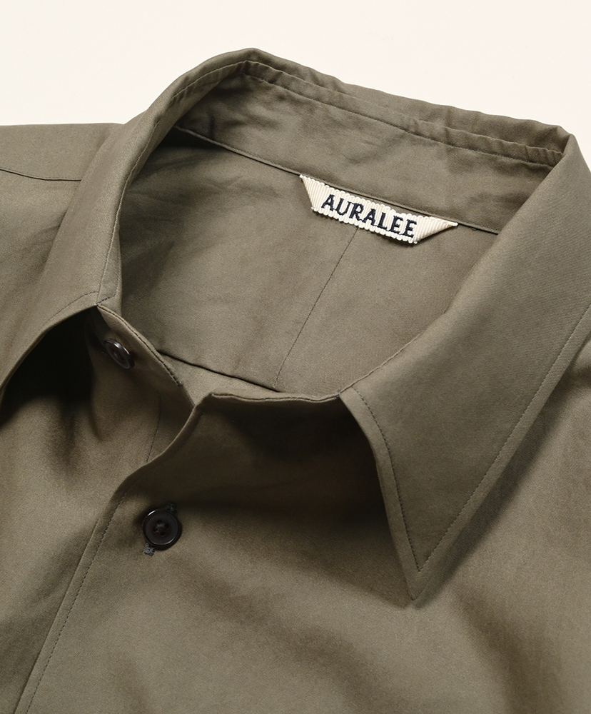 Washed Finx Twill Shirt Dark Olive/ダークオリーブ 3(MEN)