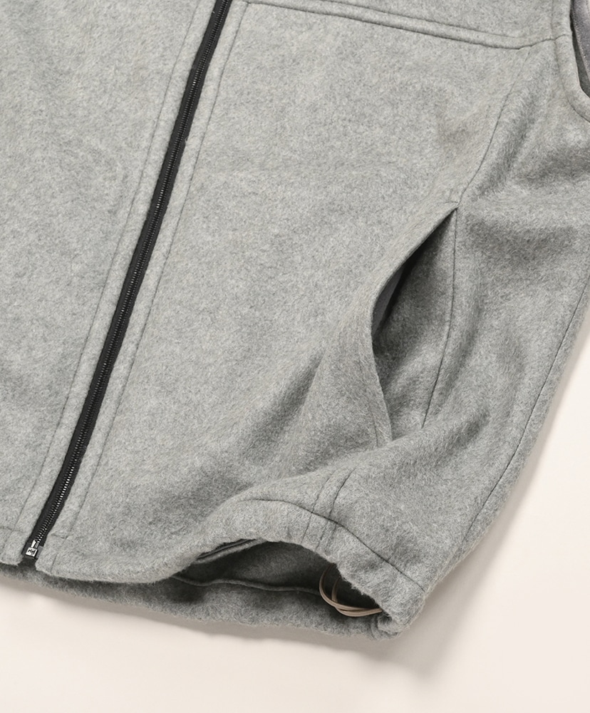 Pure Silk Comfort Fleece Vest Top Gray/トップグレー 4(MEN)