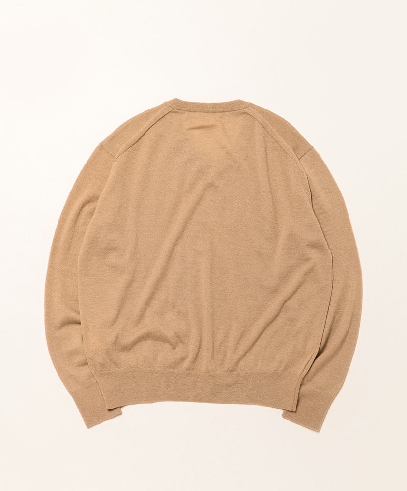 High Gauge Soft Cashmere Knit V-Neck P/O Light Brown/ライトブラウン 3(MEN)