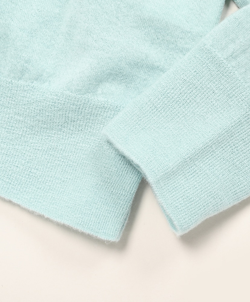 High Gauge Soft Cashmere Knit V-Neck P/O Mint Blue/ミントブルー 3(MEN)