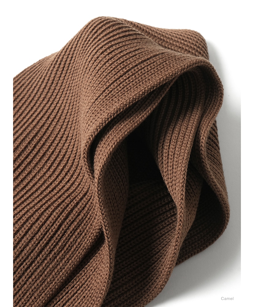 Solid Wool Muffler Camel/キャメル F(UNISEX)