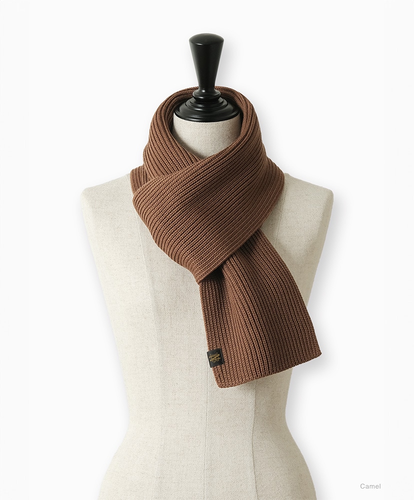 Solid Wool Muffler Camel/キャメル F(UNISEX)