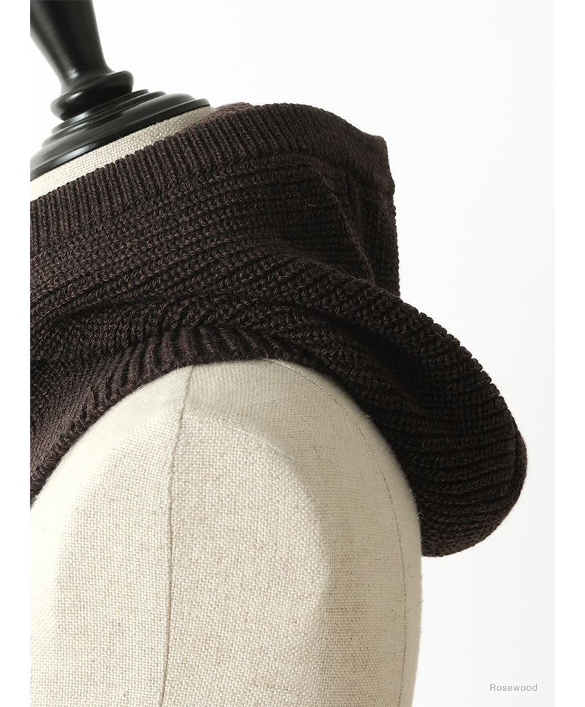 Solid Wool Hand Balaclava Rosewood/ローズウッド F(UNISEX)