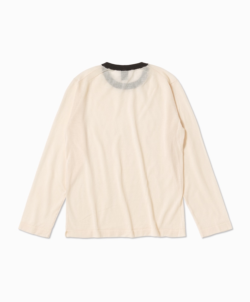 Melty TENJIKU Crew Neck Ivory×Brown/アイボリー×ブラウン 1(WOMEN)