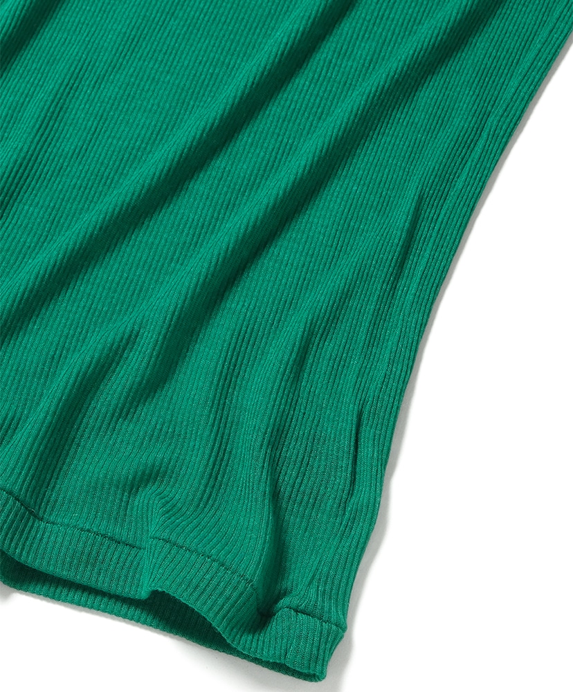 Melty Rib Crew Neck Green/グリーン 1(WOMEN)