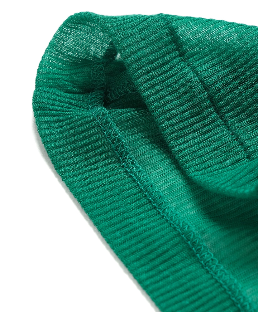 Melty Rib Crew Neck Green/グリーン 1(WOMEN)
