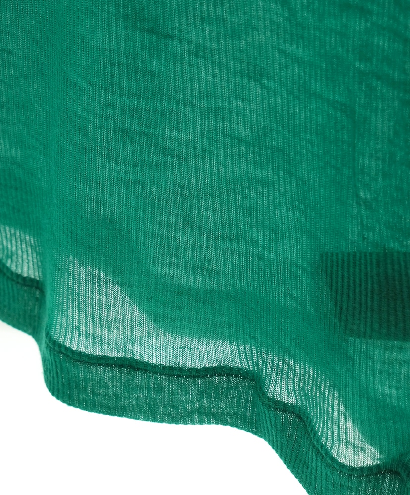 Melty Rib Crew Neck Green/グリーン 1(WOMEN)