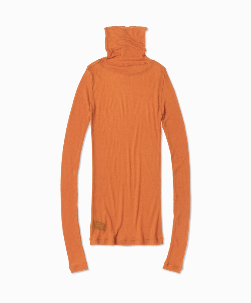 Melty Rib High Neck Orange/オレンジ 2(WOMEN)