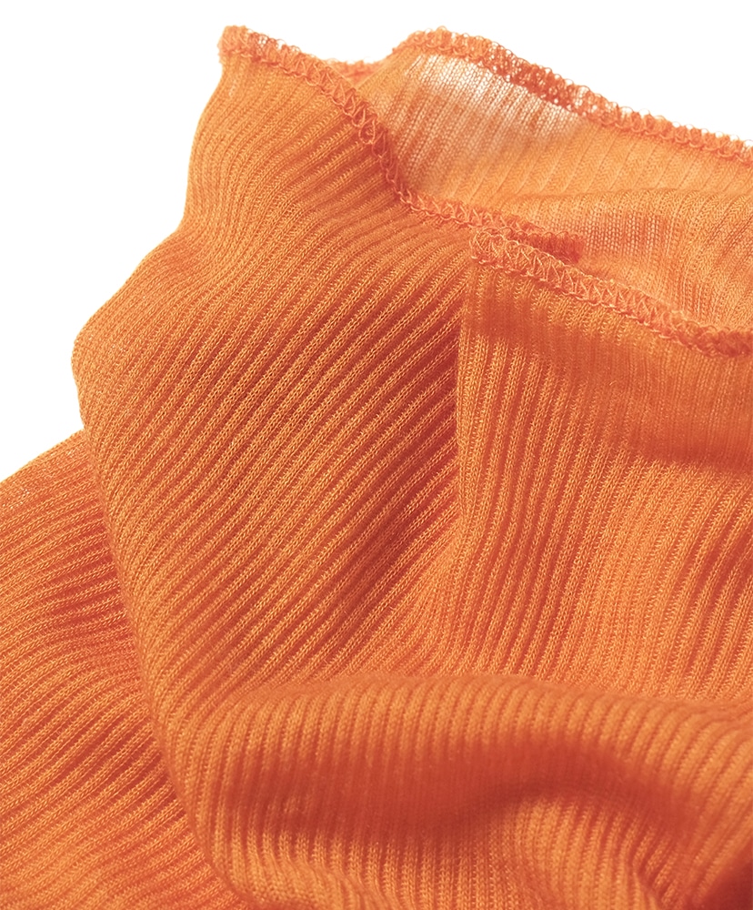 Melty Rib High Neck Orange/オレンジ 2(WOMEN)