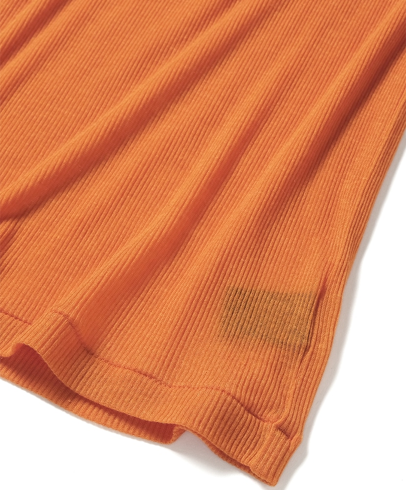 Melty Rib High Neck Orange/オレンジ 2(WOMEN)