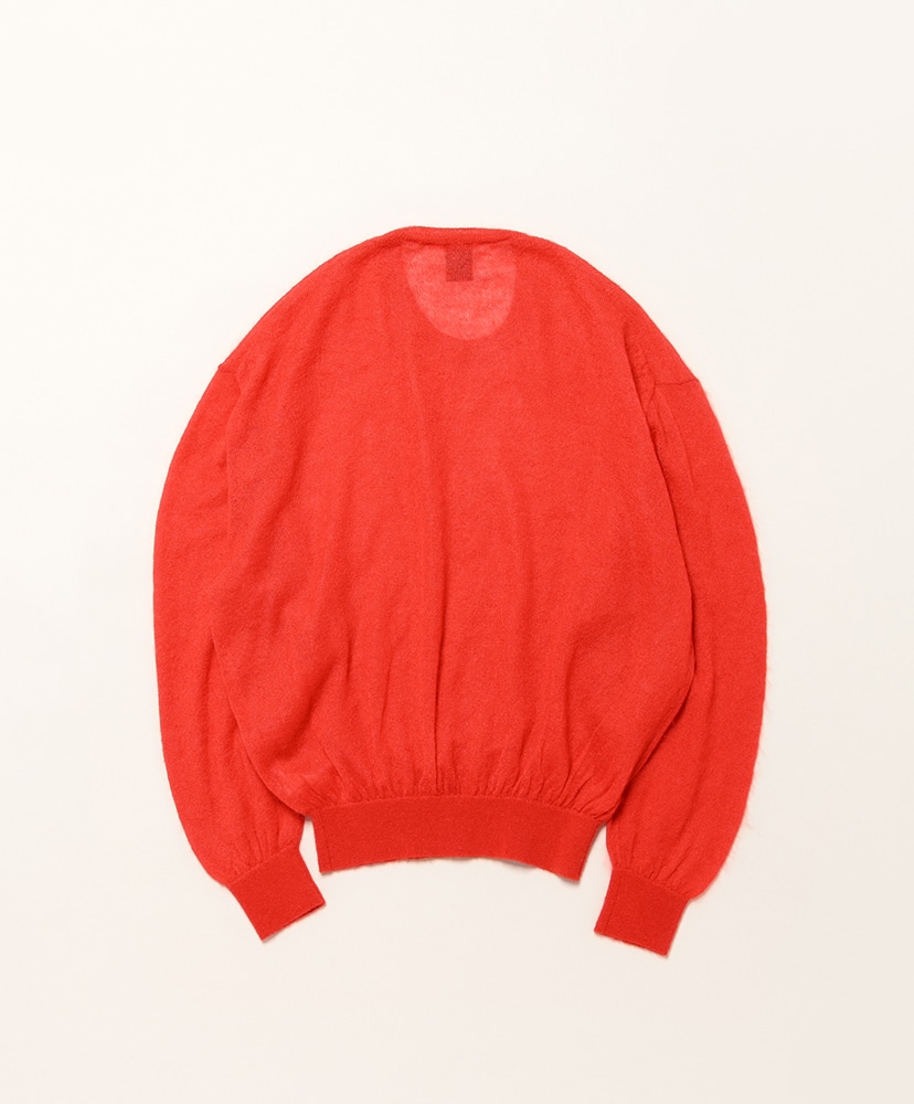 Baby Mohair Sheer Crew Neck Red/レッド 2(WOMEN)