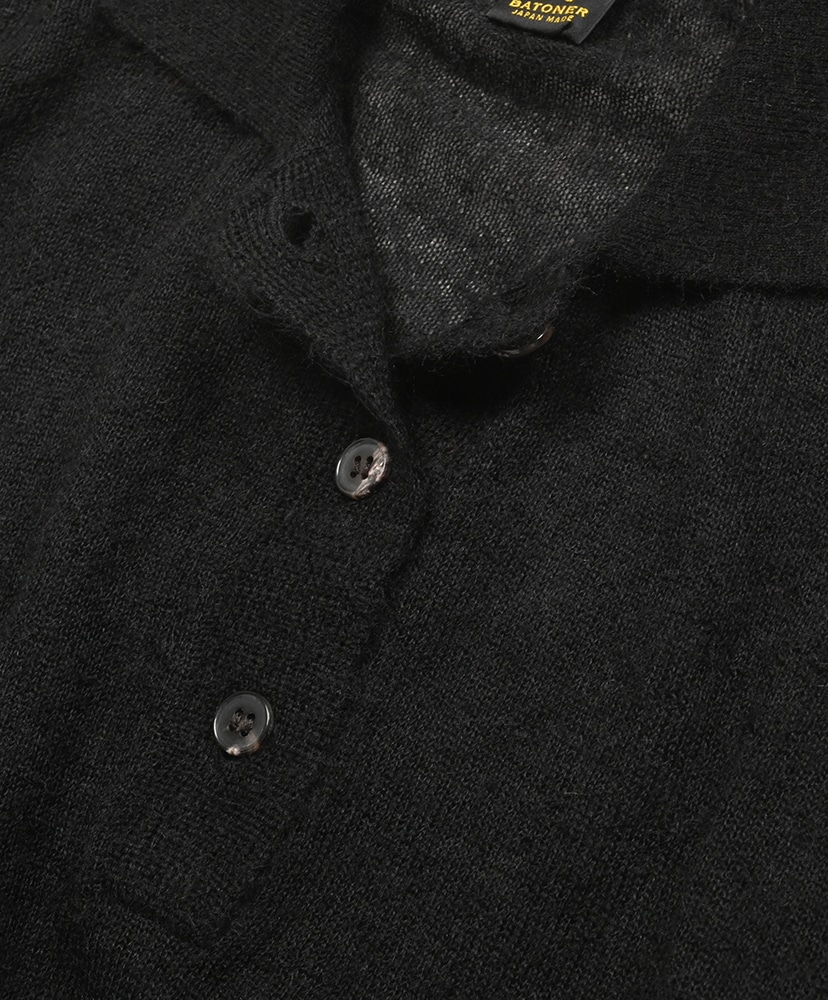 Baby Mohair Sheer Polo Black/ブラック 1(WOMEN)