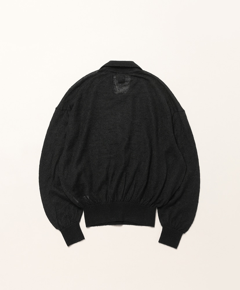 Baby Mohair Sheer Polo Black/ブラック 1(WOMEN)