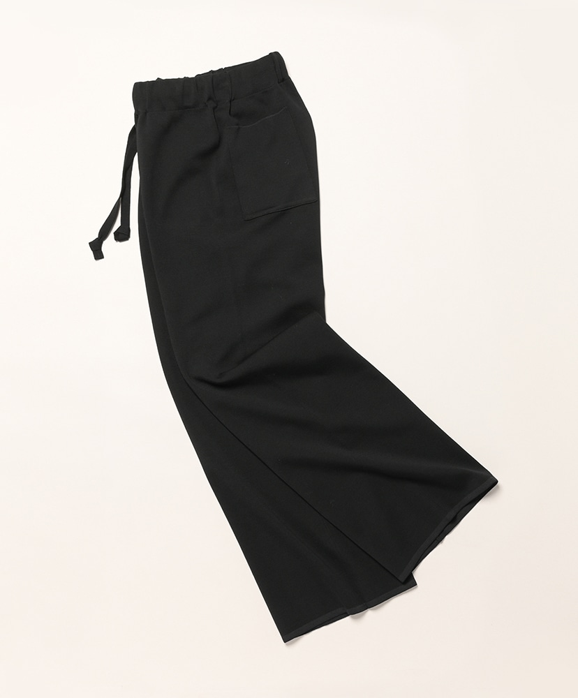 32G Smooth Wool Wide Easy Pants Black/ブラック 1(WOMEN)