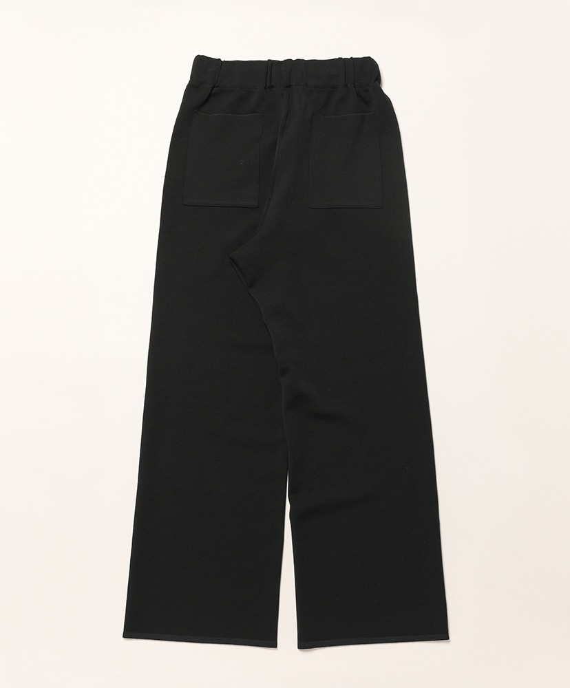 32G Smooth Wool Wide Easy Pants Black/ブラック 1(WOMEN)
