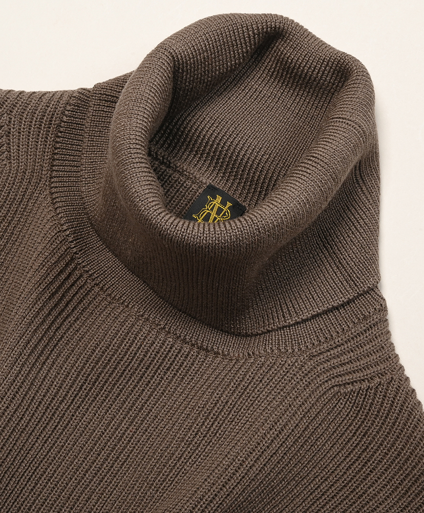 Solid Wool Rib Off Turtle Walnut / ウォルナット 1(WOMEN)
