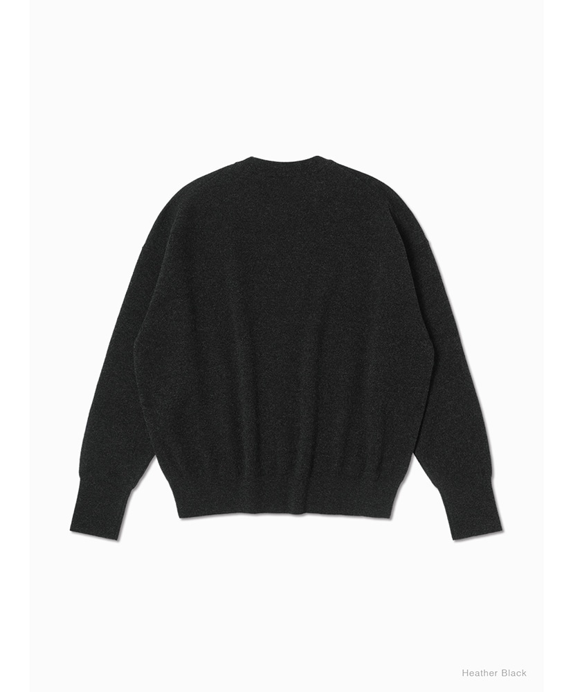 Sunshine Cashmere Crew Neck Heather Black/ヘザーブラック 1(WOMEN)