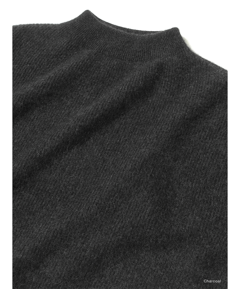 Cashmere Fox Boat Neck Charcoal/チャコール 1(WOMEN)