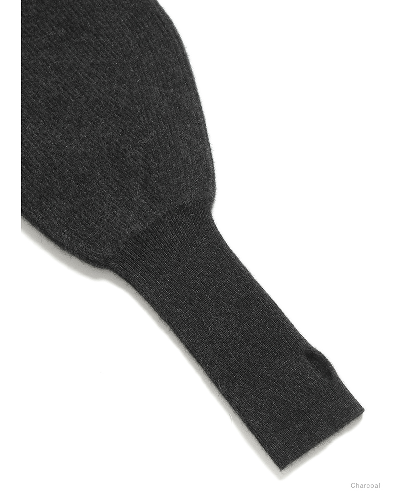 Cashmere Fox Boat Neck Charcoal/チャコール 1(WOMEN)