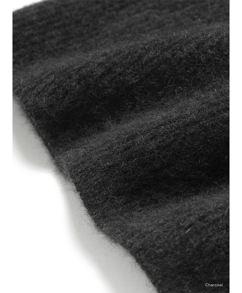 Cashmere Fox Boat Neck Charcoal/チャコール 1(WOMEN)