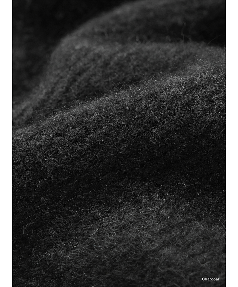 Cashmere Fox Boat Neck Charcoal/チャコール 1(WOMEN)