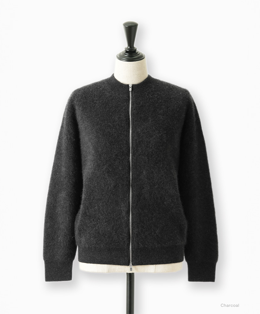 Cashmere Fox Crew Neck Drivers Knit Charcoal/チャコール 2(WOMEN)