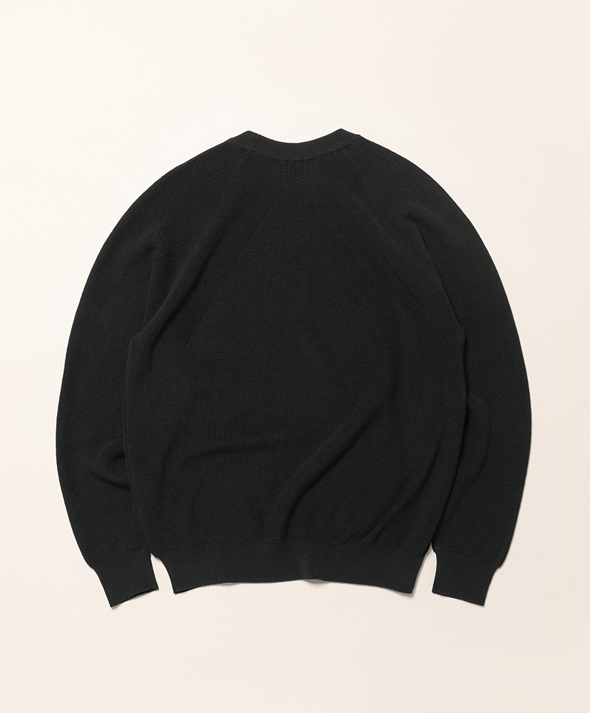 Hard Twist Wool Signature Crew Neck Black/ブラック 1(MEN)