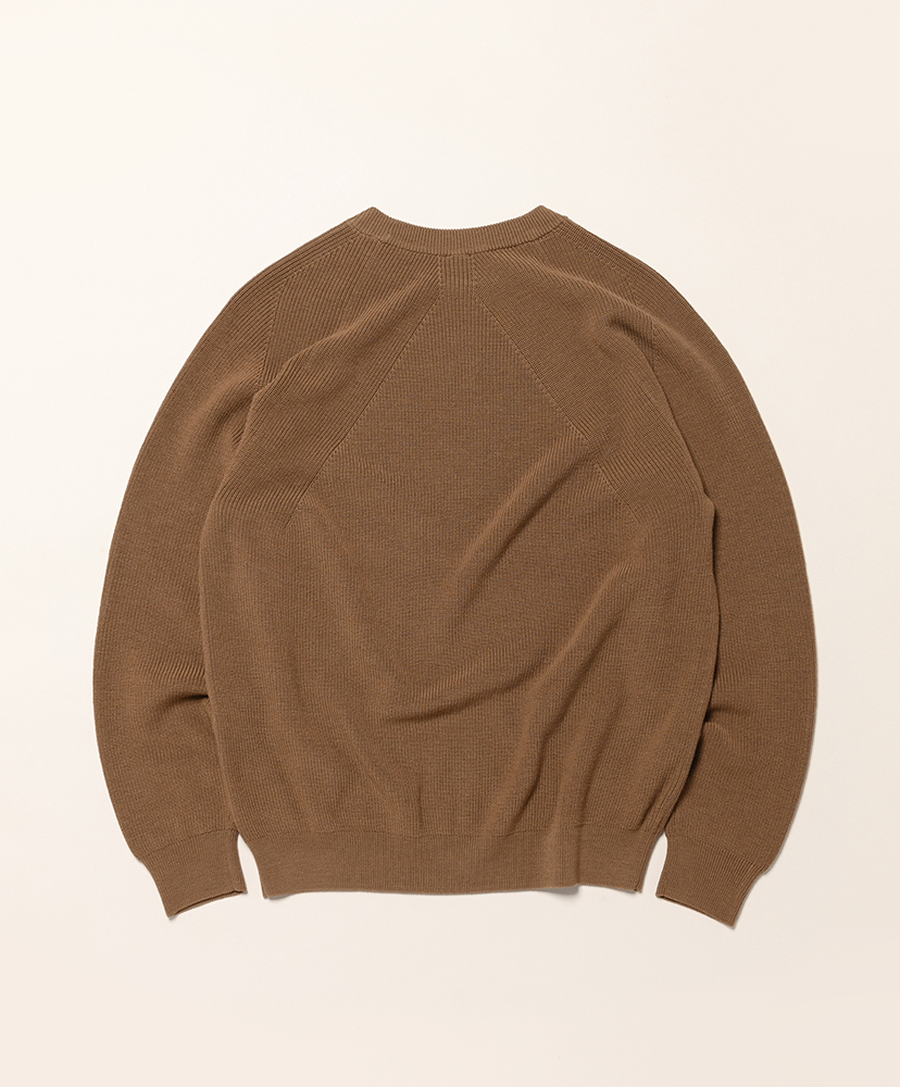 Hard Twist Wool Signature Crew Neck Camel/キャメル 1(MEN)