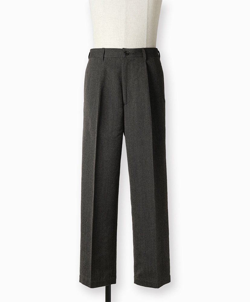 Tweed Wool One Tuck Trousers Brown/ブラウン 2(MEN)