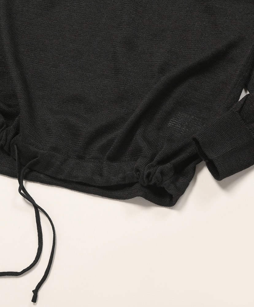 Ramie Wool Crew Neck Black/ブラック 1(MEN)