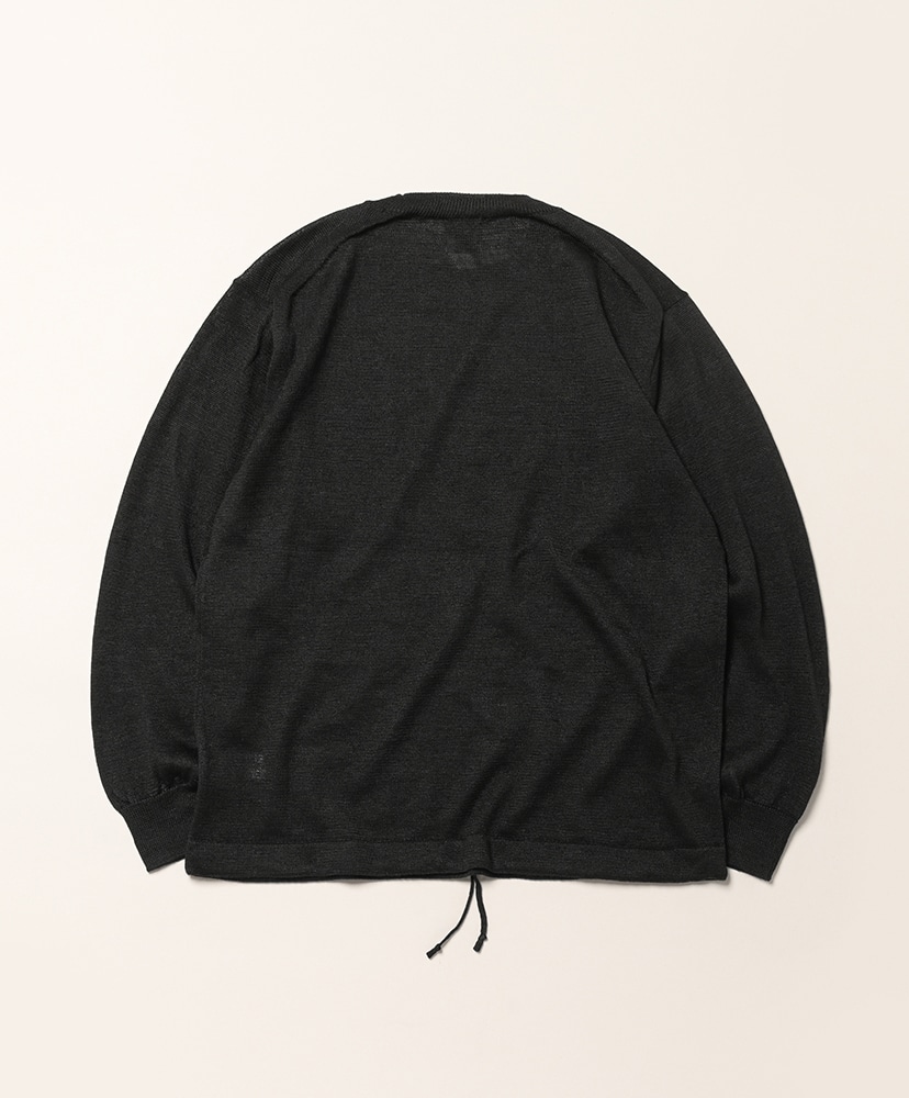 Ramie Wool Crew Neck Black/ブラック 1(MEN)