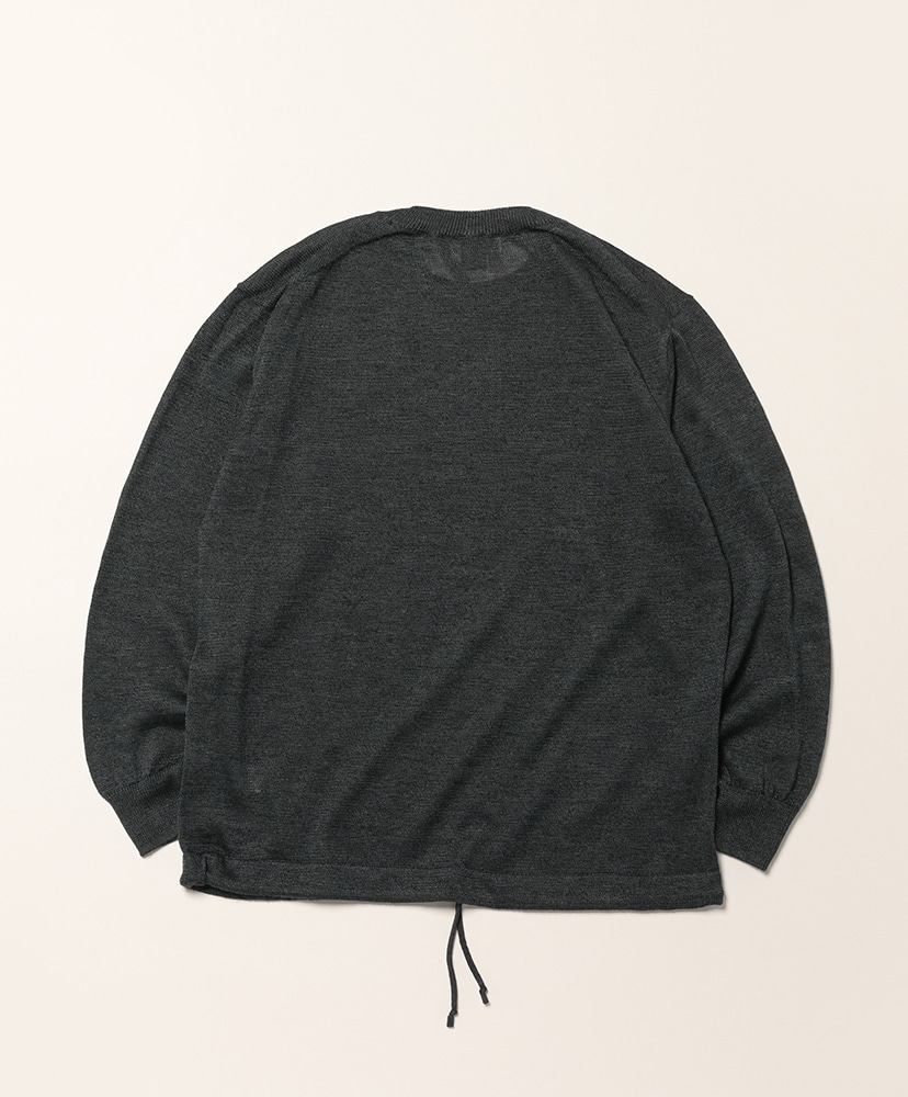 Ramie Wool Crew Neck Charcoal Green/チャコールグリーン 1(MEN)
