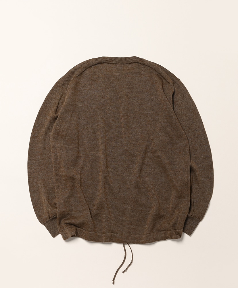 Ramie Wool Crew Neck Walnut/ウォルナット 1(MEN)