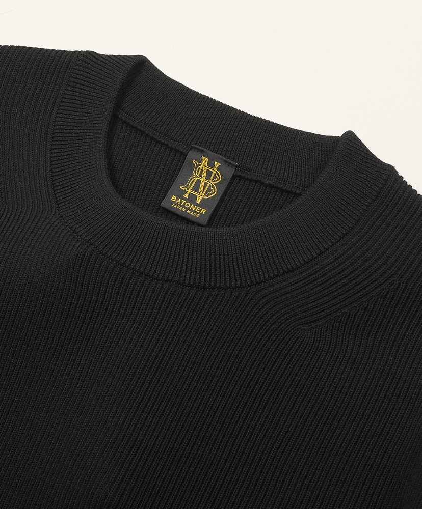 Hard Twist Woolrib Crew Neck Black/ブラック 1(MEN)