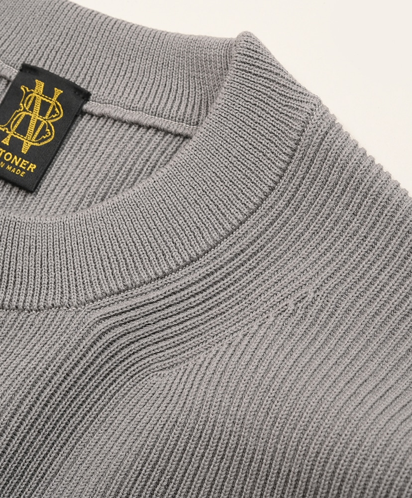 Hard Twist Woolrib Crew Neck Gray/グレー 1(MEN)