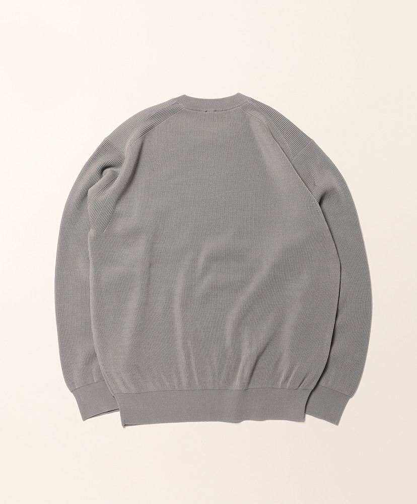 Hard Twist Woolrib Crew Neck Gray/グレー 1(MEN)
