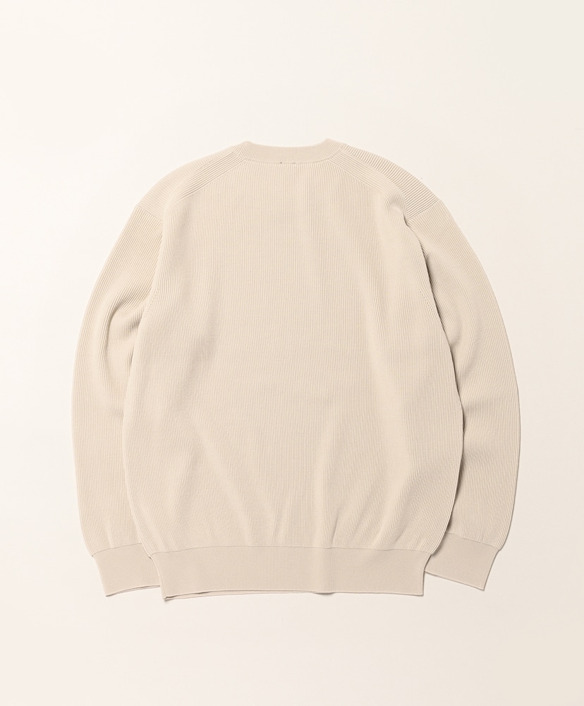 Hard Twist Woolrib Crew Neck Oatmeal/オートミール 1(MEN)