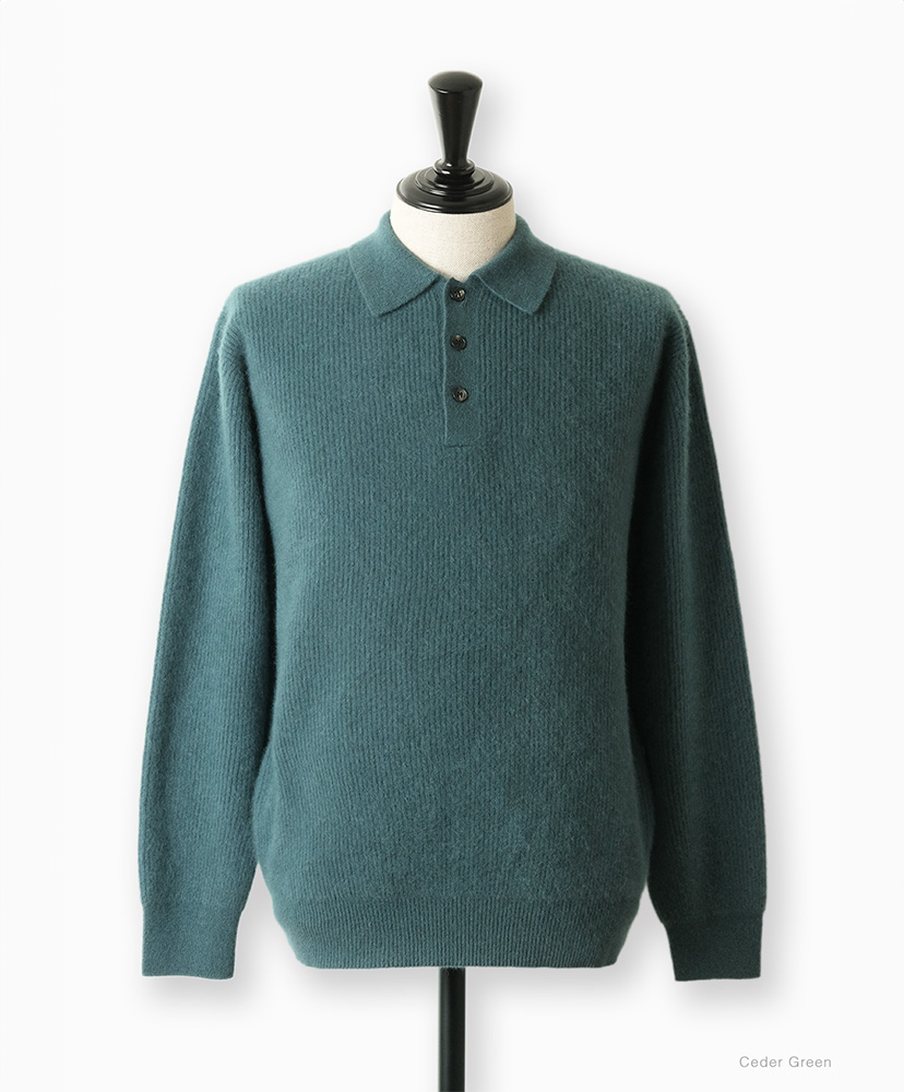 Cashmere Fox Polo Cedar Green/シダーグリーン 2(MEN)