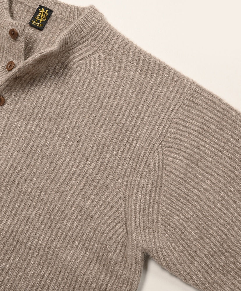 LOFTMAN別注 50th Cashmere Linen Henly Neck Greige/グレージュ 2(MEN)