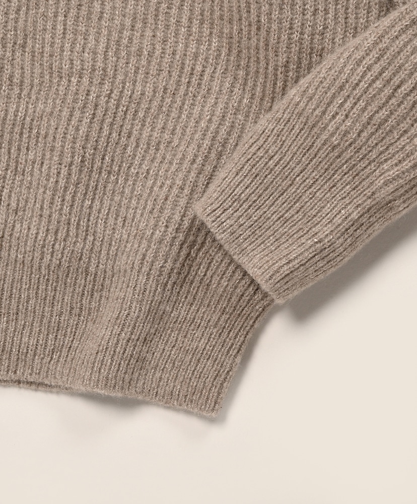 LOFTMAN別注 50th Cashmere Linen Henly Neck Greige/グレージュ 2(MEN)