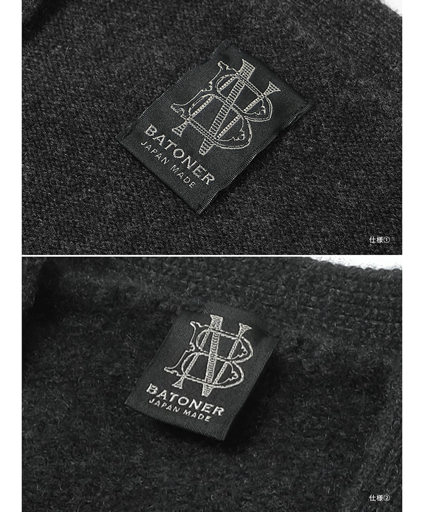 Essential Innocent Cashmere Crew Neck Melange Black/メランジブラック 2(UNISEX)